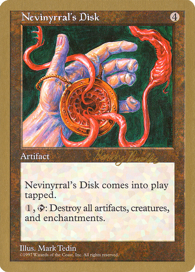 Nevinyrral's Disk (Randy Buehler) [World Championship Decks 1998] | Exor Games Bridgewater