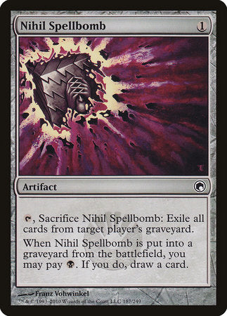 Nihil Spellbomb [Scars of Mirrodin] | Exor Games Bridgewater