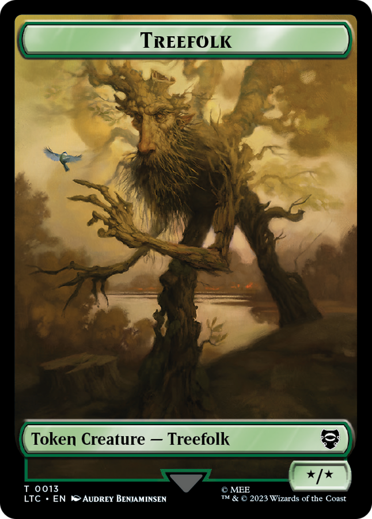 Treefolk // Food Token [The Lord of the Rings: Tales of Middle-Earth Commander Tokens] | Exor Games Bridgewater