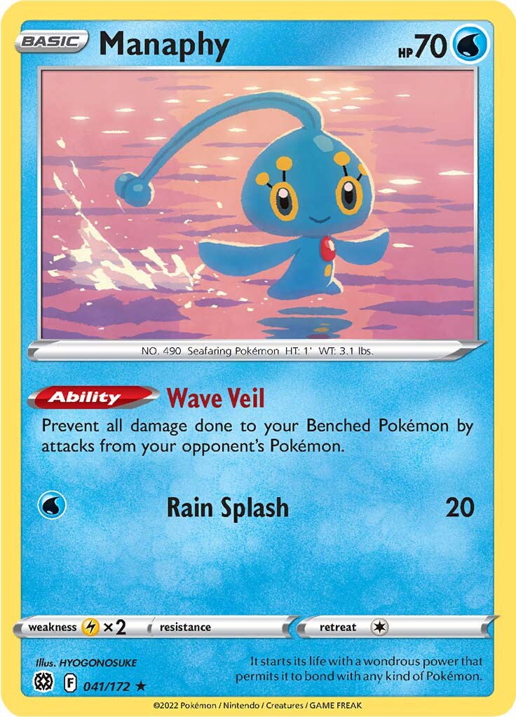 Manaphy (041/172) [Sword & Shield: Brilliant Stars] | Exor Games Bridgewater