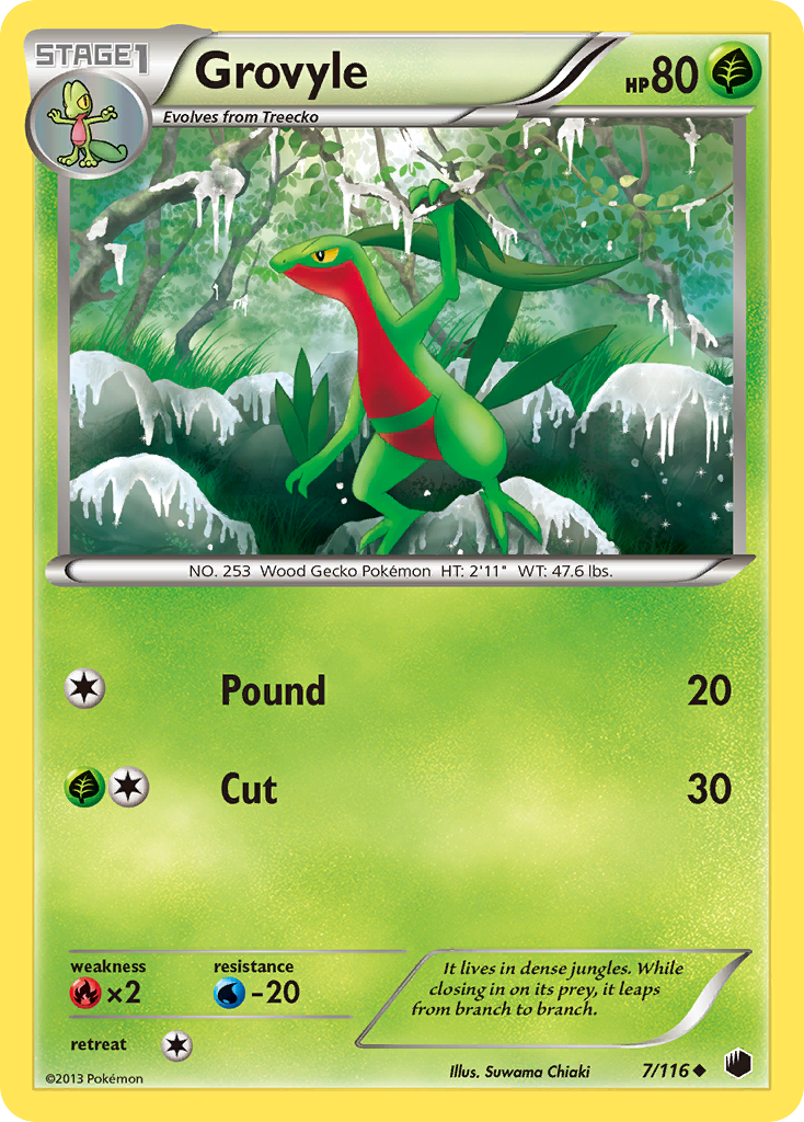 Grovyle (7/116) [Black & White: Plasma Freeze] | Exor Games Bridgewater