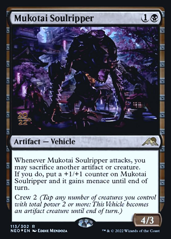 Mukotai Soulripper [Kamigawa: Neon Dynasty Prerelease Promos] | Exor Games Bridgewater