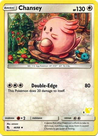 Chansey (46/68) (Pikachu Stamp #5) [Battle Academy 2020] | Exor Games Bridgewater