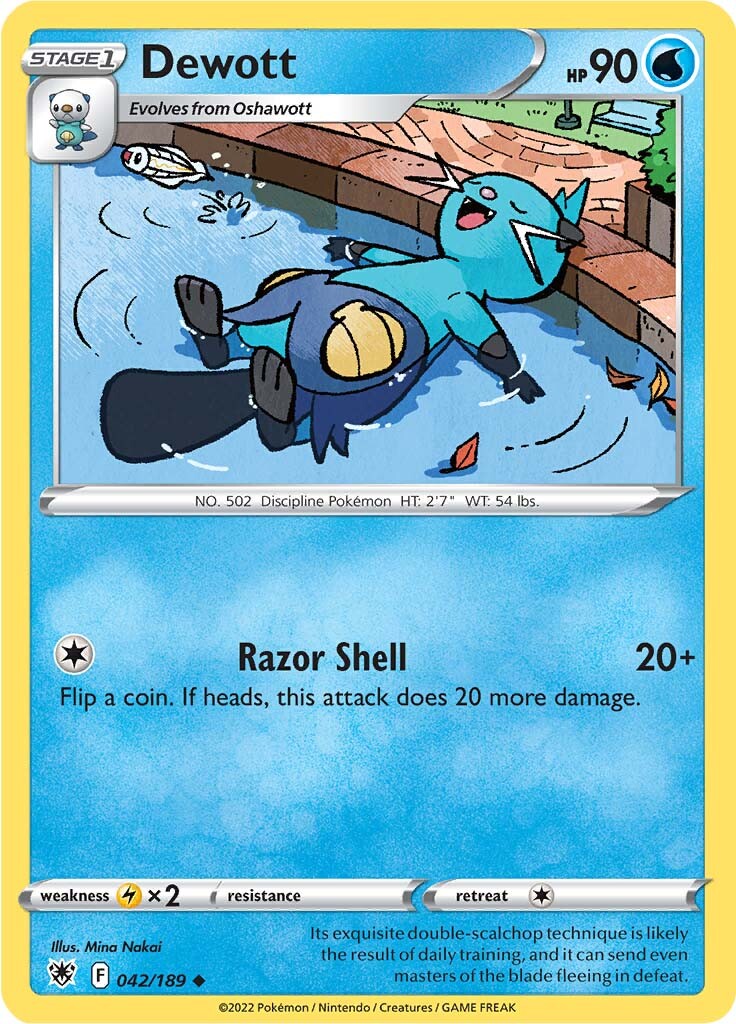 Dewott (042/189) [Sword & Shield: Astral Radiance] | Exor Games Bridgewater