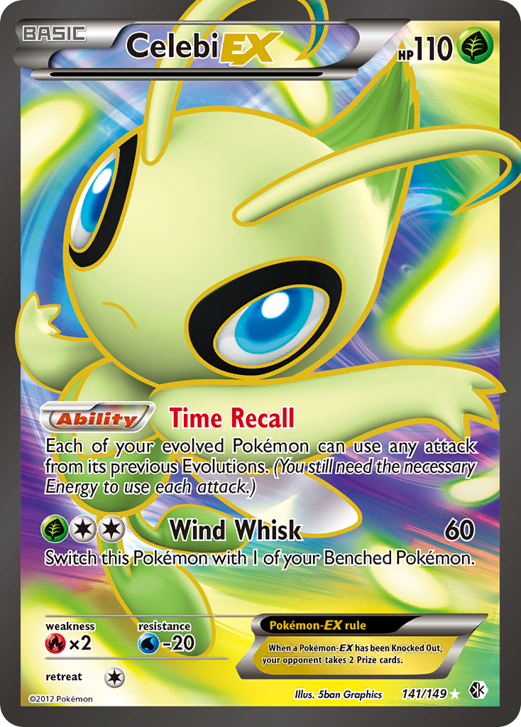 Celebi EX (141/149) [Black & White: Boundaries Crossed] | Exor Games Bridgewater