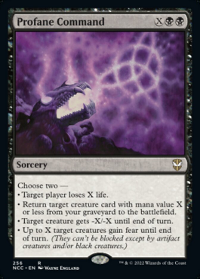 Profane Command [Streets of New Capenna Commander] | Exor Games Bridgewater