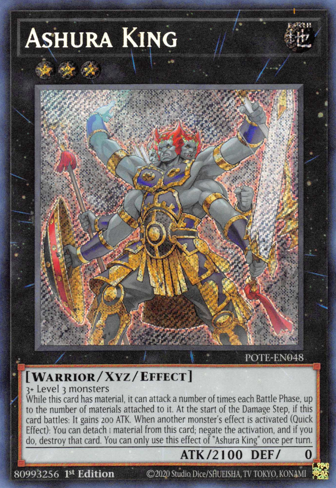 Ashura King [POTE-EN048] Secret Rare | Exor Games Bridgewater