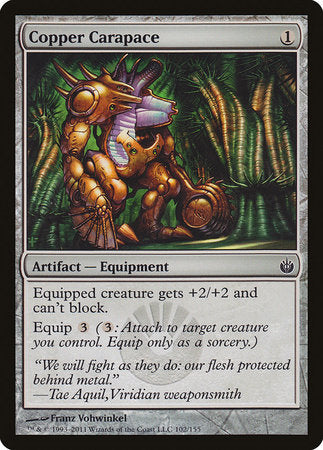 Copper Carapace [Mirrodin Besieged] | Exor Games Bridgewater