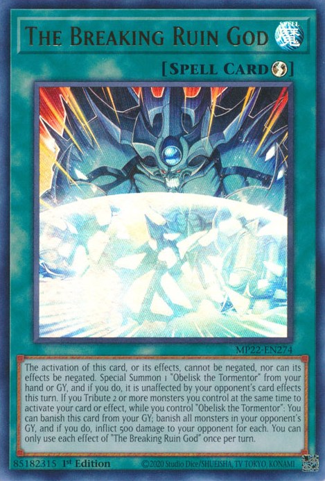 The Breaking Ruin God [MP22-EN274] Ultra Rare | Exor Games Bridgewater
