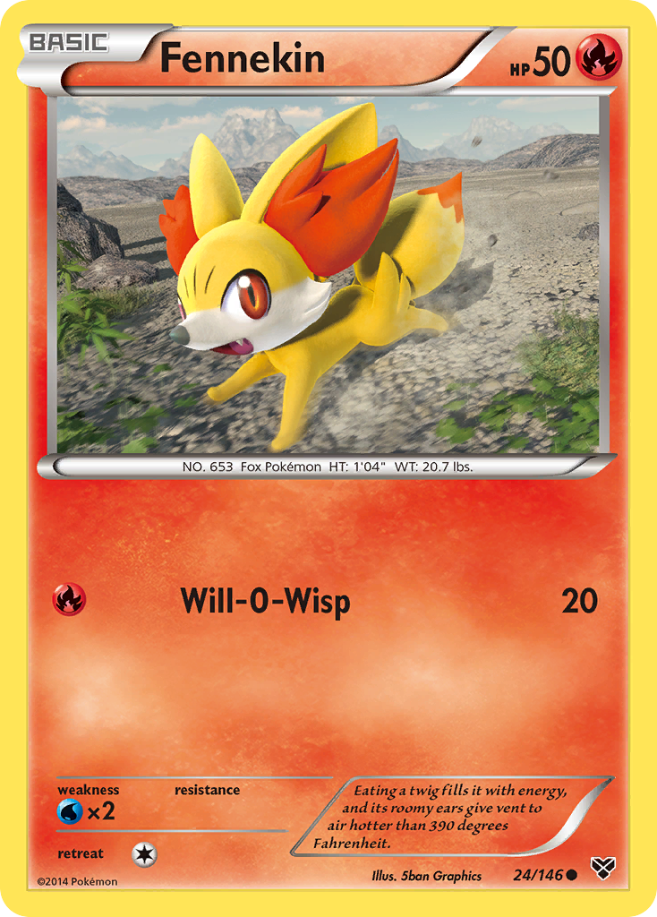 Fennekin (24/146) [XY: Base Set] | Exor Games Bridgewater