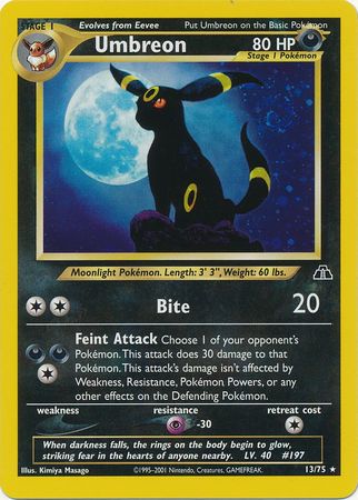 Umbreon (13/75) [Neo Discovery Unlimited] | Exor Games Bridgewater