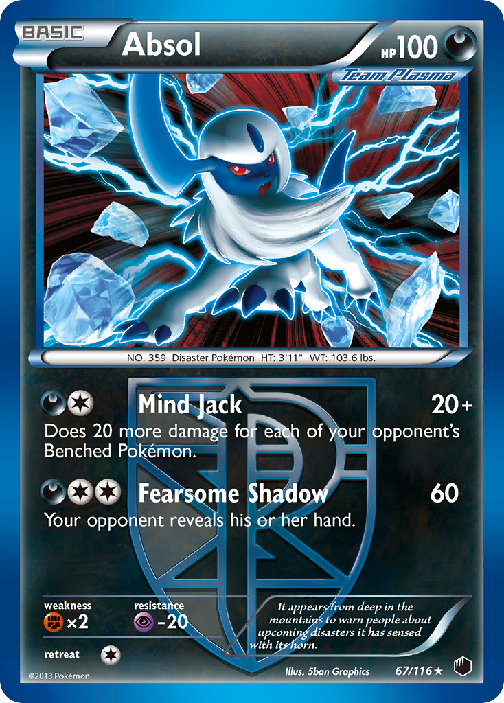 Absol (67/116) [Black & White: Plasma Freeze] | Exor Games Bridgewater