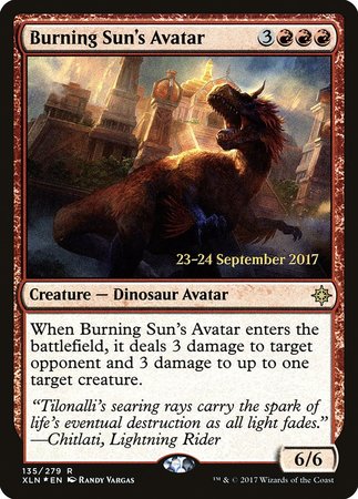 Burning Sun's Avatar [Ixalan Promos] | Exor Games Bridgewater