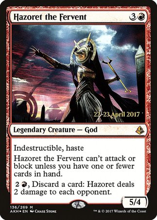 Hazoret the Fervent [Amonkhet Promos] | Exor Games Bridgewater