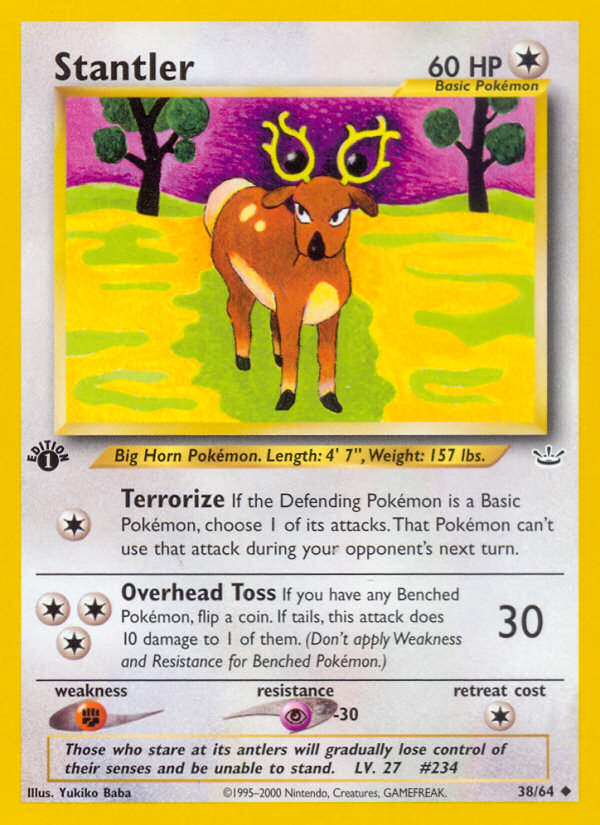 Stantler (38/64) [Neo Revelation 1st Edition] | Exor Games Bridgewater