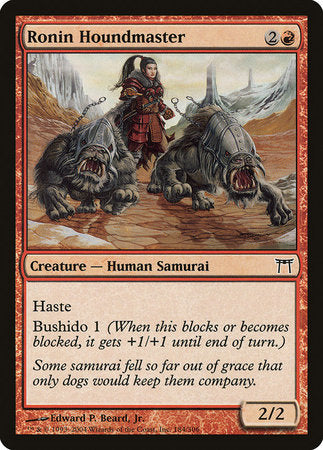 Ronin Houndmaster [Champions of Kamigawa] | Exor Games Bridgewater