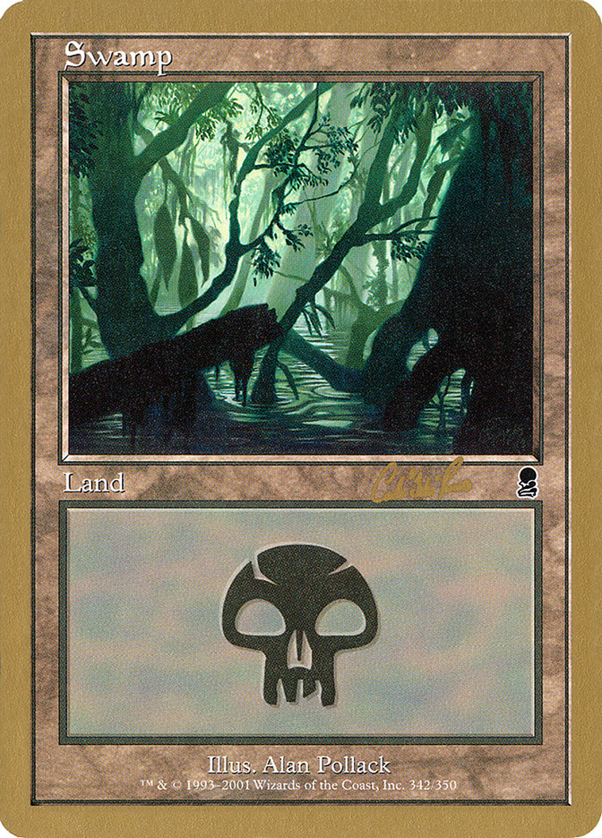 Swamp (cr342) (Carlos Romao) [World Championship Decks 2002] | Exor Games Bridgewater