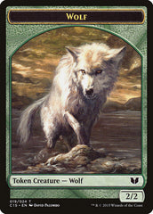 Wolf // Zombie Double-Sided Token [Commander 2015 Tokens] | Exor Games Bridgewater