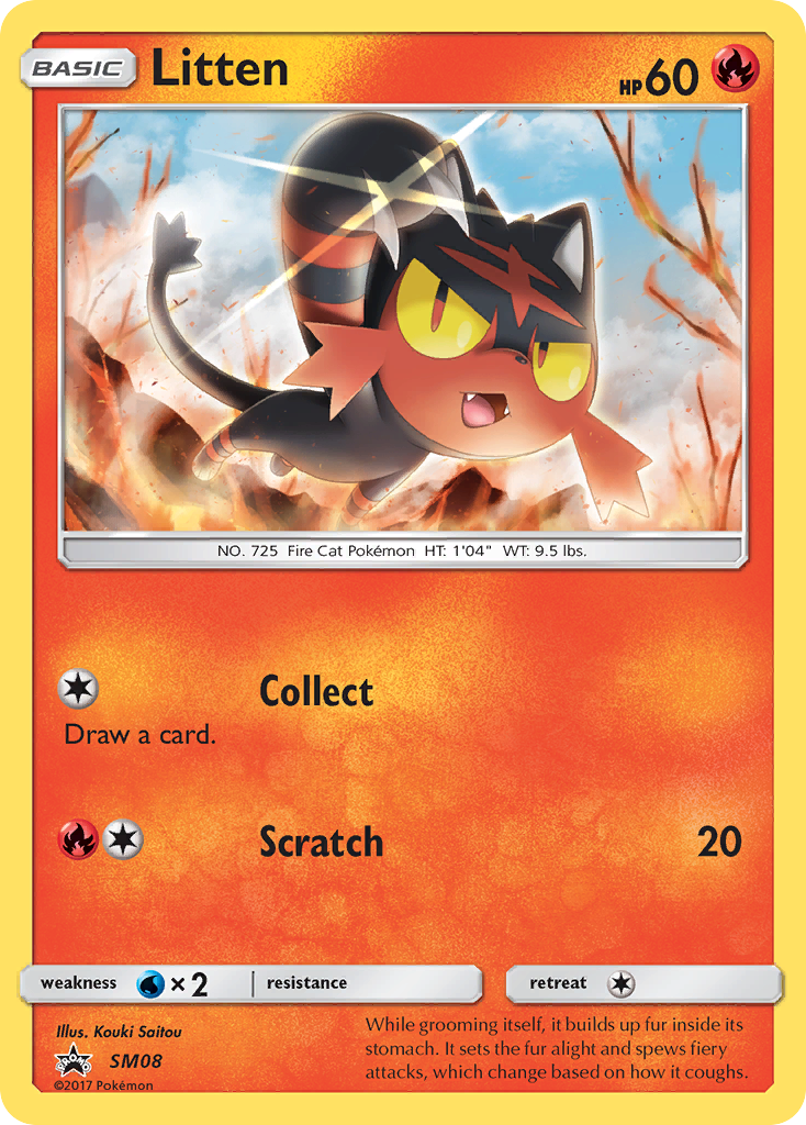 Litten (SM08) [Sun & Moon: Black Star Promos] | Exor Games Bridgewater