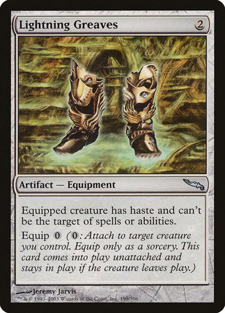 Lightning Greaves [Mirrodin] | Exor Games Bridgewater