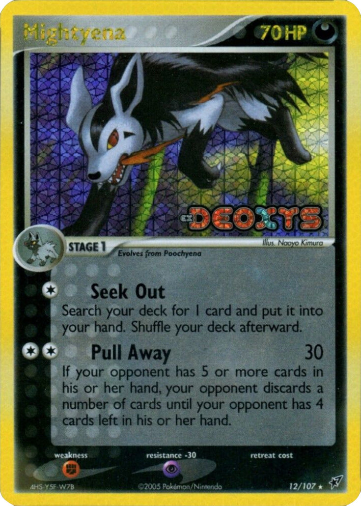 Mightyena (12/107) (Stamped) [EX: Deoxys] | Exor Games Bridgewater