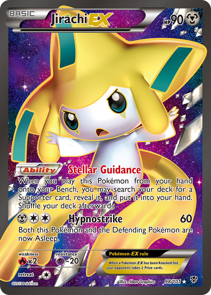 Jirachi EX (98/101) [Black & White: Plasma Blast] | Exor Games Bridgewater