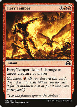 Fiery Temper [Shadows over Innistrad] | Exor Games Bridgewater