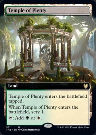 Temple of Plenty (Extended Art) [Theros Beyond Death] | Exor Games Bridgewater