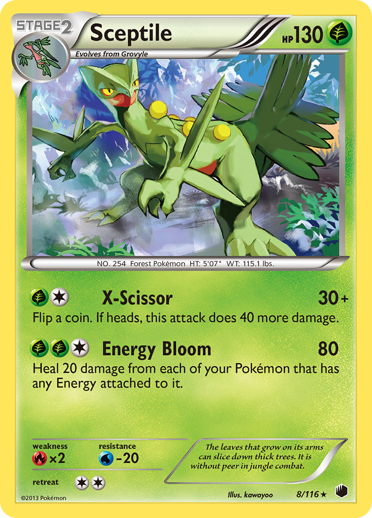 Sceptile (8/116) [Black & White: Plasma Freeze] | Exor Games Bridgewater