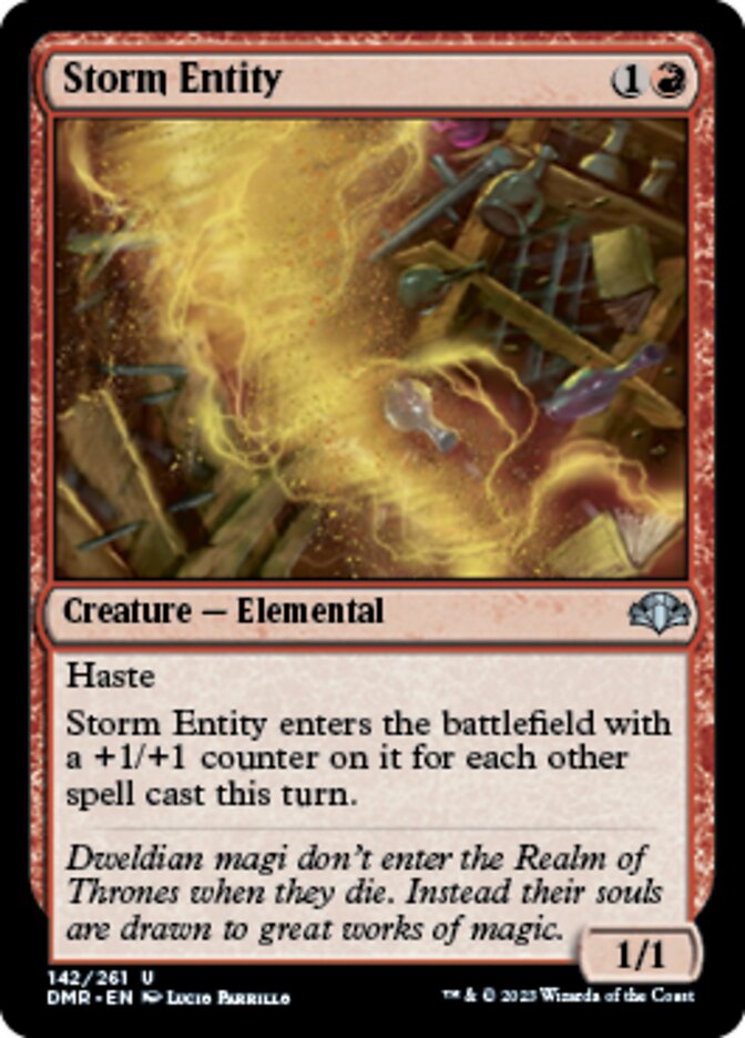 Storm Entity [Dominaria Remastered] | Exor Games Bridgewater