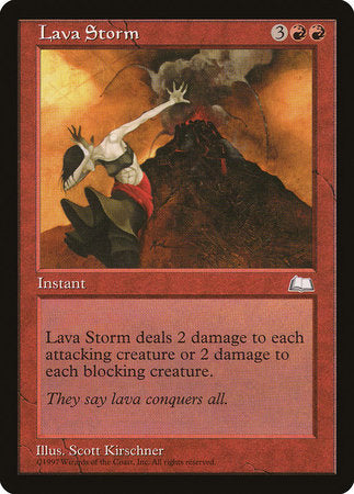 Lava Storm [Weatherlight] | Exor Games Bridgewater