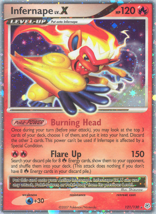 Infernape LV.X (121/130) [Diamond & Pearl: Base Set] | Exor Games Bridgewater