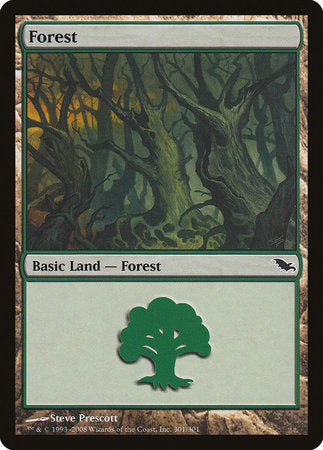 Forest (301) [Shadowmoor] | Exor Games Bridgewater