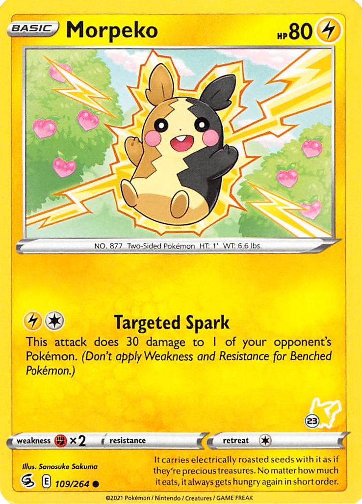 Morpeko (109/264) (Pikachu Stamp #23) [Battle Academy 2022] | Exor Games Bridgewater