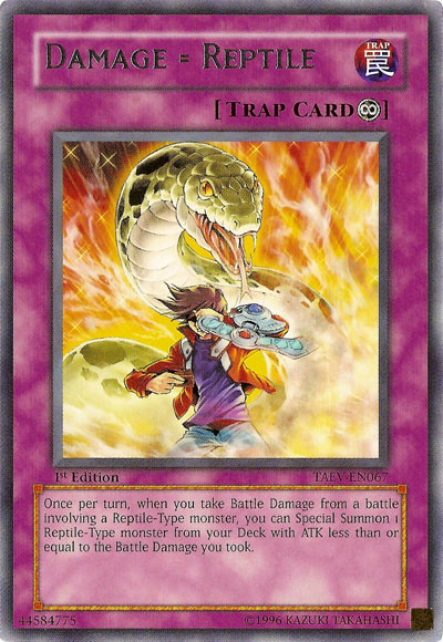 Damage = Reptile [TAEV-EN067] Rare | Exor Games Bridgewater