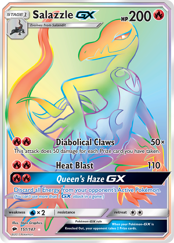 Salazzle GX (151/147) [Sun & Moon: Burning Shadows] | Exor Games Bridgewater
