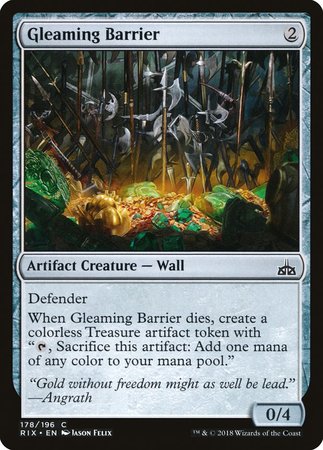 Gleaming Barrier [Rivals of Ixalan] | Exor Games Bridgewater