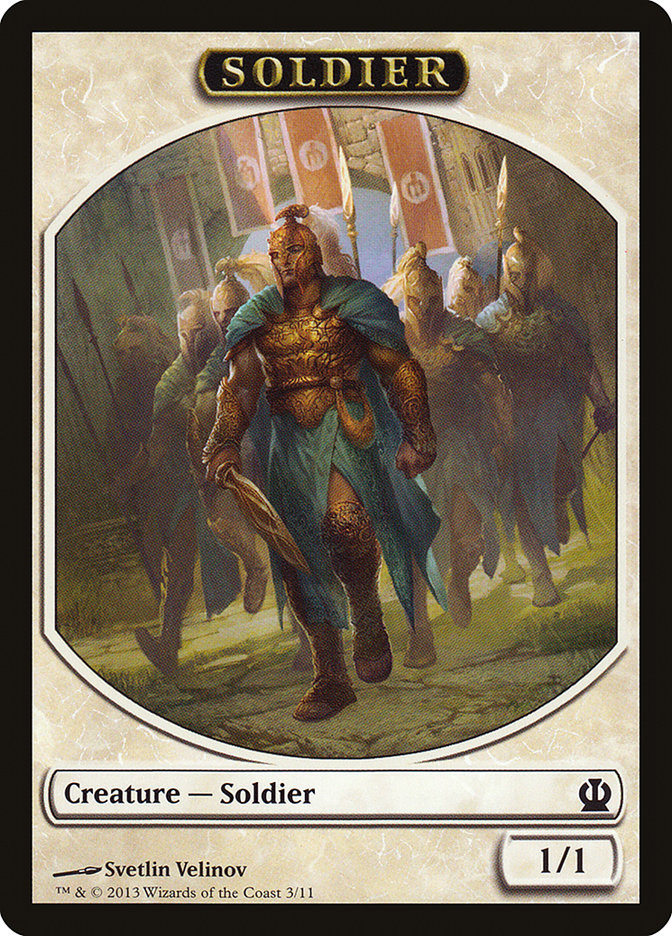 Soldier (3/11) [Theros Tokens] | Exor Games Bridgewater