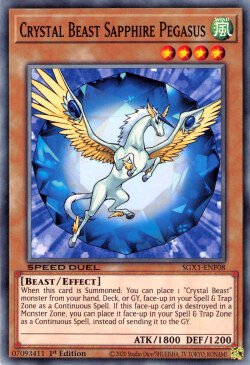 Crystal Beast Sapphire Pegasus [SGX1-ENF08] Common | Exor Games Bridgewater