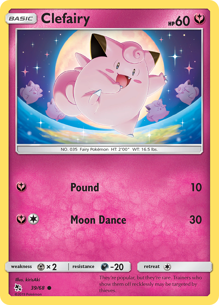 Clefairy (39/68) [Sun & Moon: Hidden Fates] | Exor Games Bridgewater