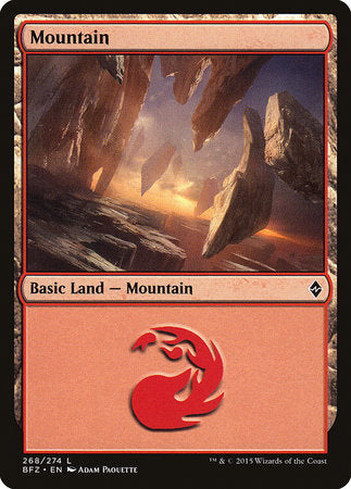 Mountain (268) [Battle for Zendikar] | Exor Games Bridgewater