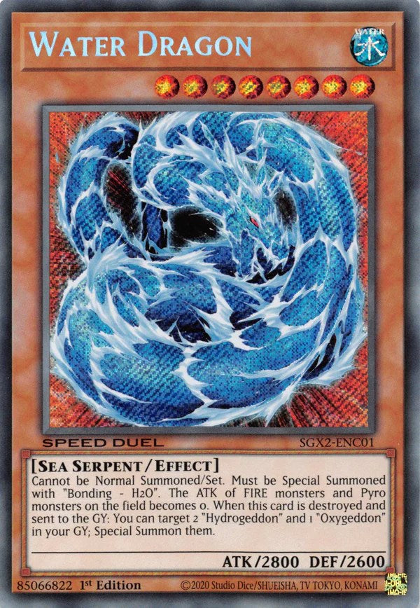 Water Dragon [SGX2-ENC01] Secret Rare | Exor Games Bridgewater