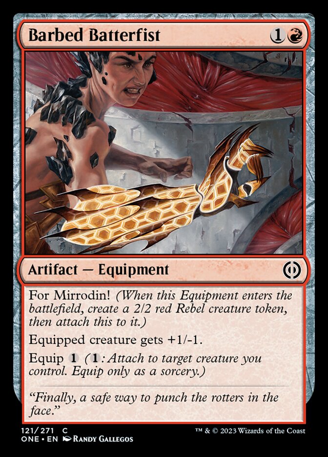 Barbed Batterfist [Phyrexia: All Will Be One] | Exor Games Bridgewater