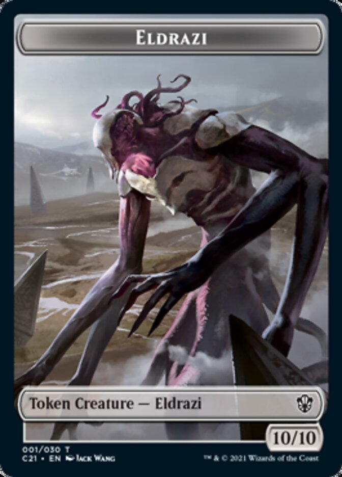 Eldrazi // Champion of Wits Token [Commander 2021 Tokens] | Exor Games Bridgewater