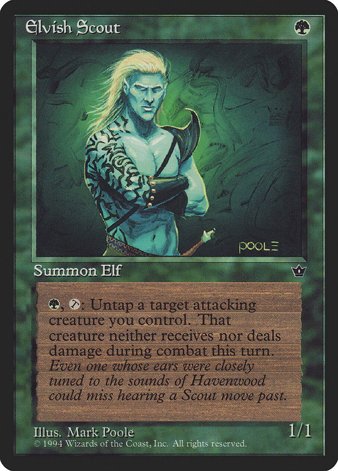 Elvish Scout (Mark Poole) [Fallen Empires] | Exor Games Bridgewater