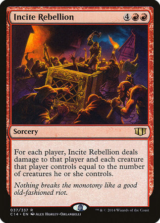 Incite Rebellion [Commander 2014] | Exor Games Bridgewater