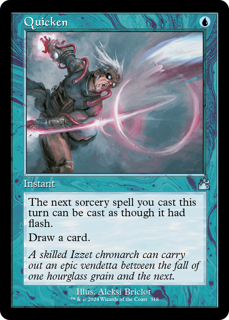 Quicken (Retro Frame) [Ravnica Remastered] | Exor Games Bridgewater