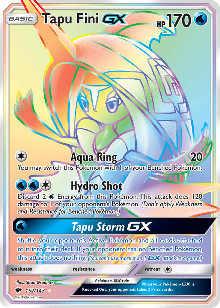 Tapu Fini GX (152/147) [Sun & Moon: Burning Shadows] | Exor Games Bridgewater