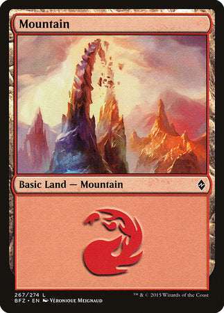 Mountain (267) [Battle for Zendikar] | Exor Games Bridgewater