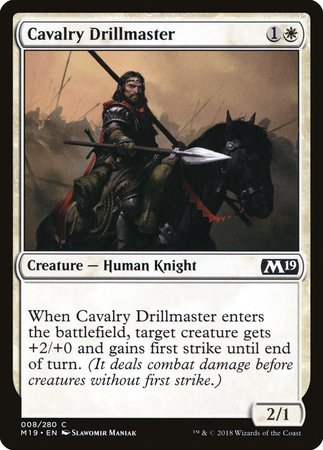 Cavalry Drillmaster [Core Set 2019] | Exor Games Bridgewater